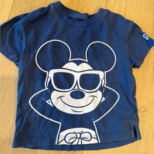 Disney Navy Blue Relaxing Mickey Mouse Kids Tee